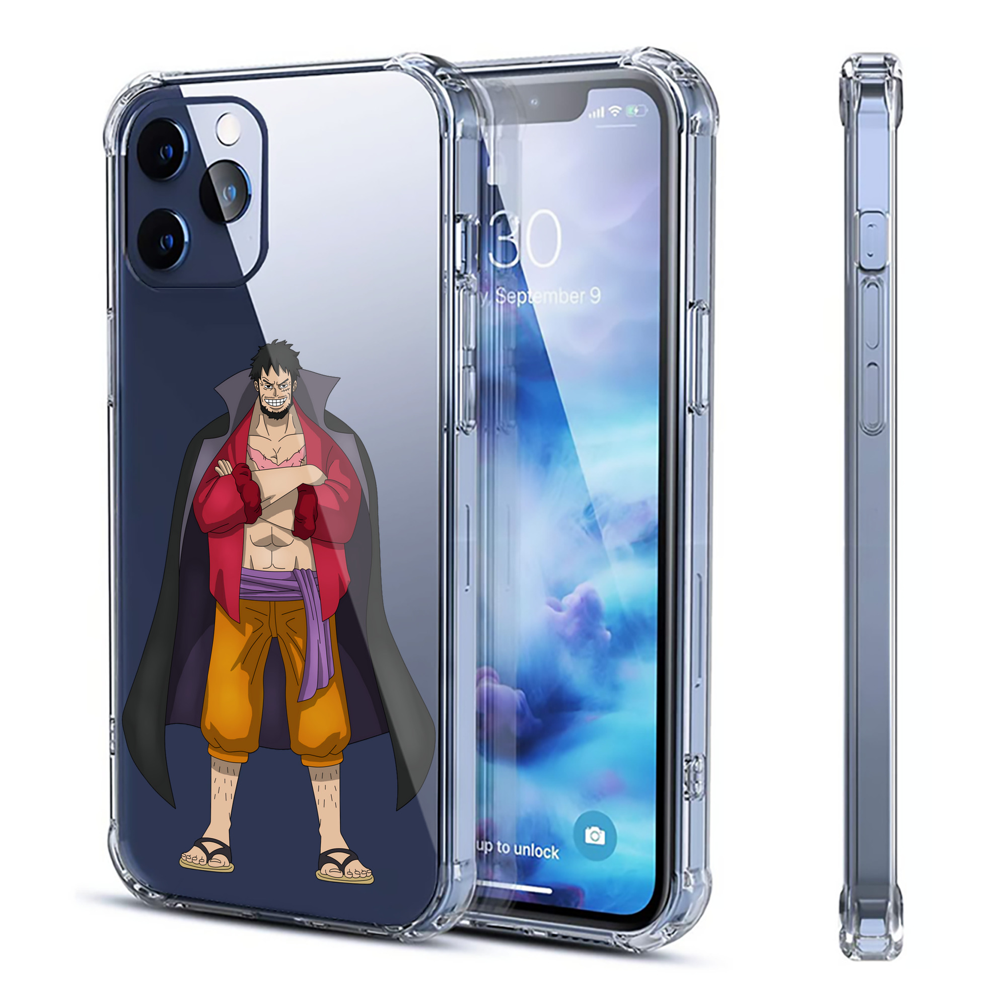 （画像用） ワンピース モンキー・D・ルフィ ONE PIECE Monkey D. Luffy 【iPhone 12シリーズ対応】透明スマホケース（クリアソフトケース）